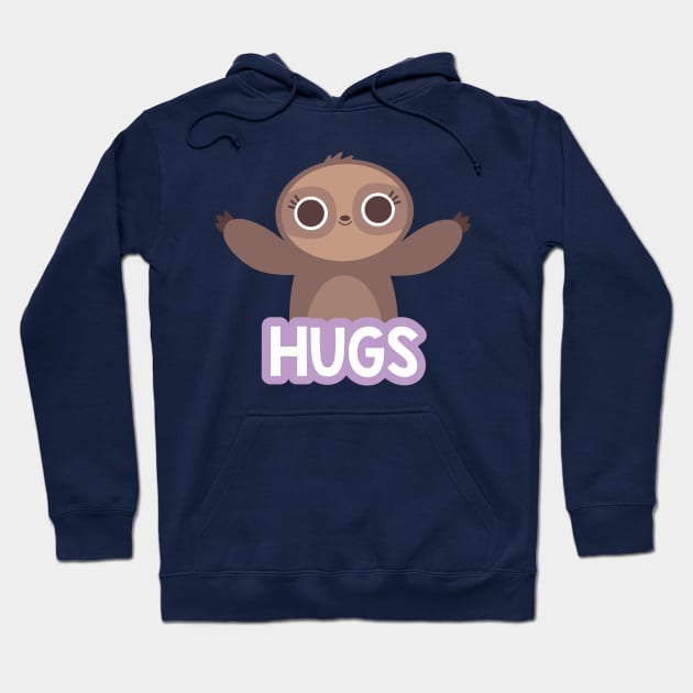 Sloth Hugs Hoodie by BoredInc